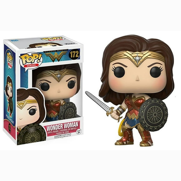 FUNKO POP DC WONDER WOMAN WITH CLOAK SEPIA EXCLUSIVE FREE POP PROTECTOR